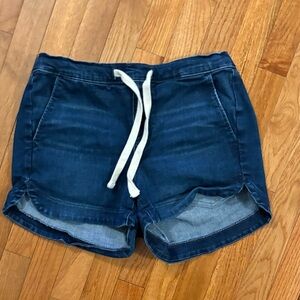 UpWest Dark Blue Jean Shorts with Drawstring